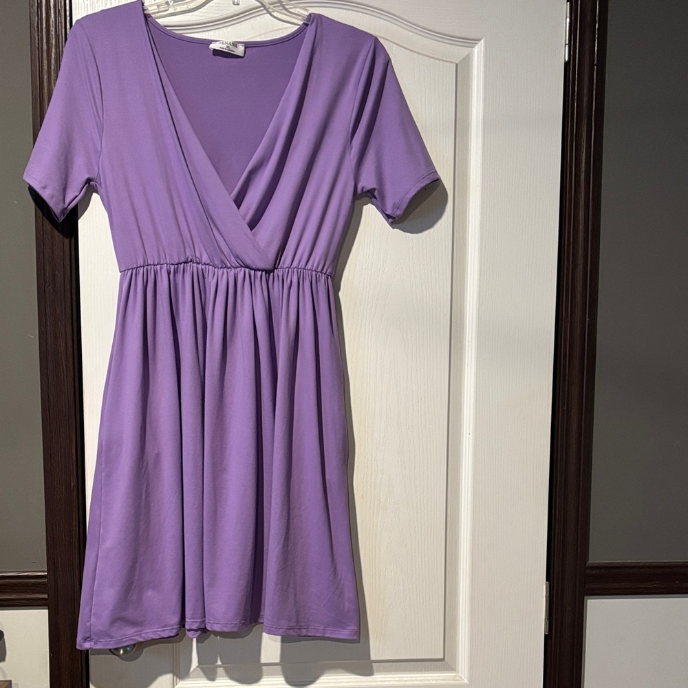 Zenana Outfitters Lavender Mini Dress
